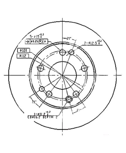 Patron Тормозной диск передний