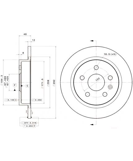 BREMBO Тормозной диск Фото 3