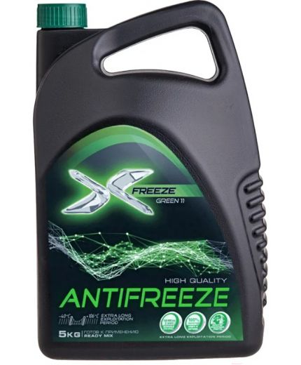 Антифриз X-FREEZE GREEN зеленый -40°С 5кг 4,4л