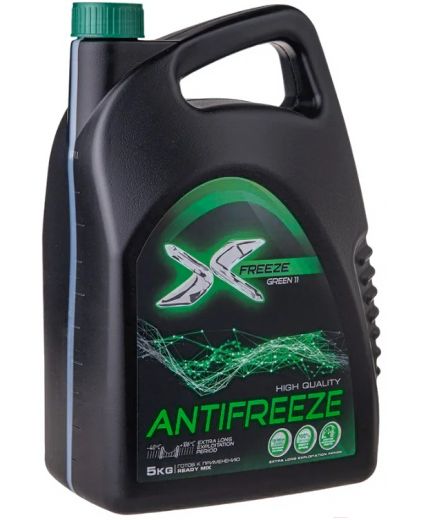 Антифриз X-FREEZE GREEN зеленый -40°С 5кг 4,4л Фото 2