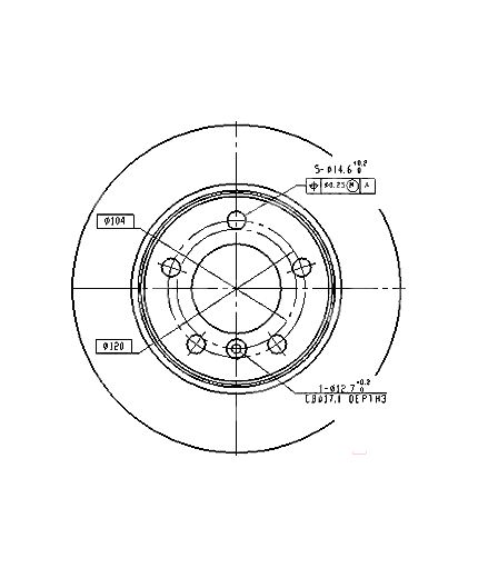 Patron Тормозной диск задний
