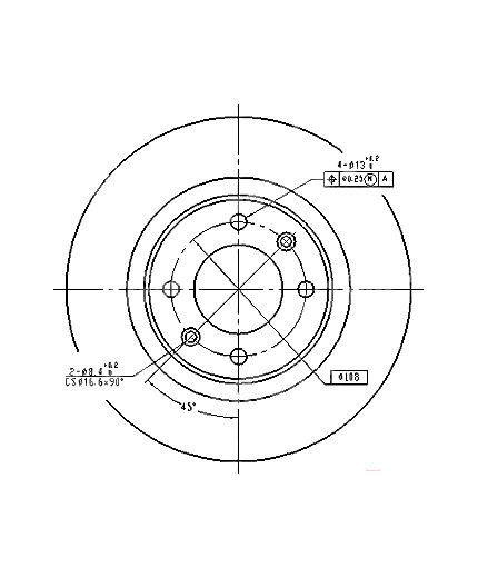 Patron Тормозной диск задний