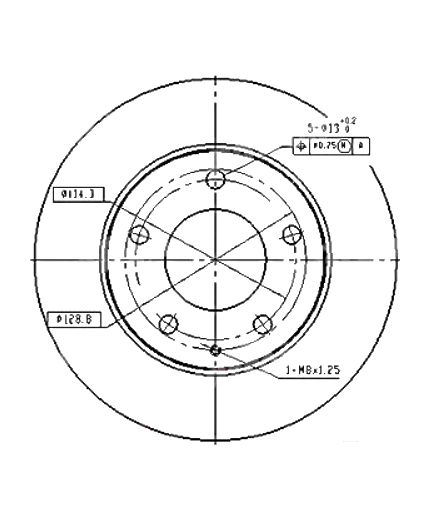 Patron Тормозной диск передний
