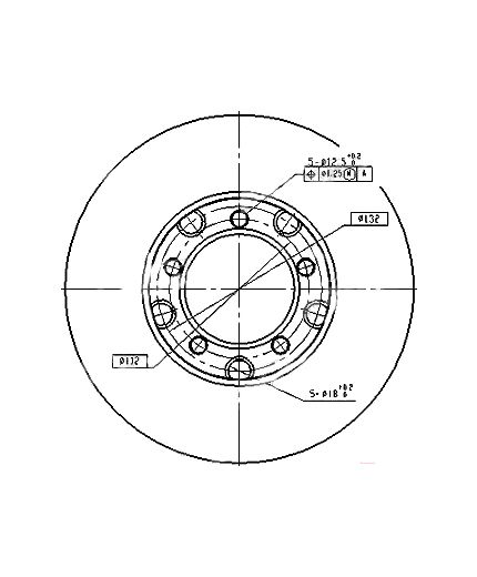 Patron Тормозной диск передний