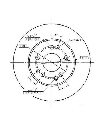 Patron Тормозной диск передний