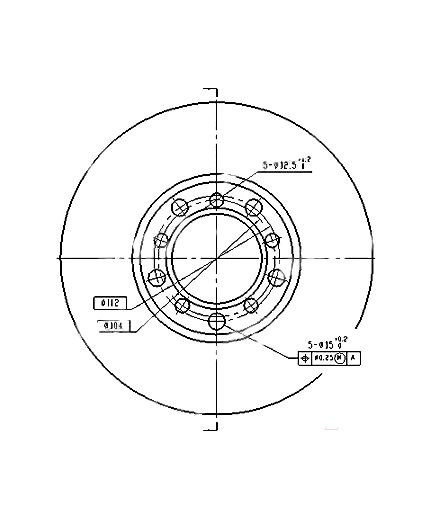 Patron Тормозной диск передний