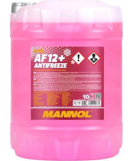 Антифриз MANNOL Масло Antifreeze AF 12 red красный -75 10л Фото 2