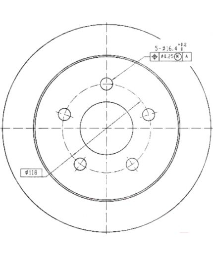 Patron Тормозной диск задний