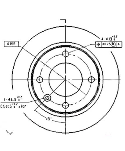 Patron Тормозной диск задний