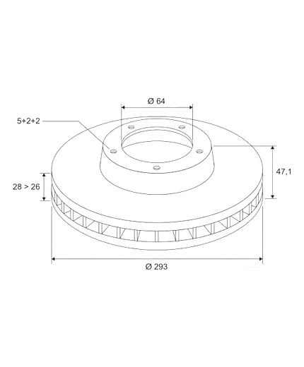 Valeo Тормозной диск передний Фото 2