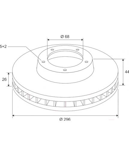 Valeo Тормозной диск передний