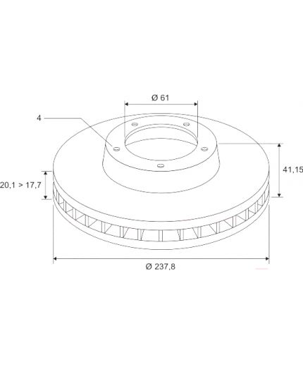 Valeo Тормозной диск