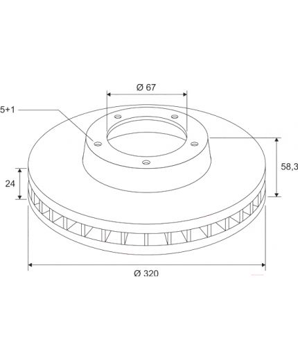 Valeo Тормозной диск задний