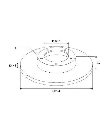 Valeo Тормозной диск задний