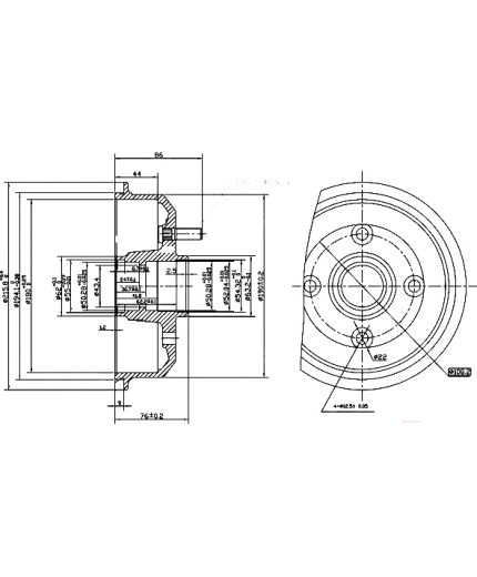 Patron Тормозной барабан
