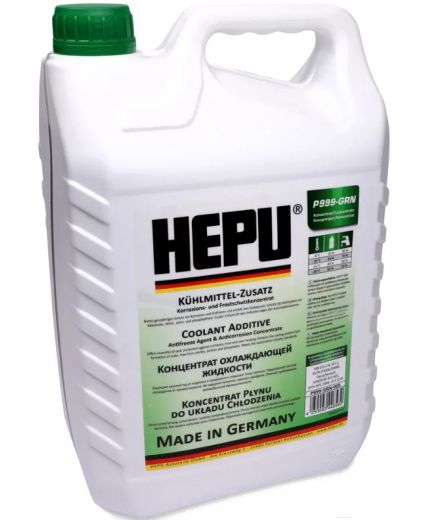 Антифриз HEPU GREEN концентрат зеленый -40°C 5л Фото 2
