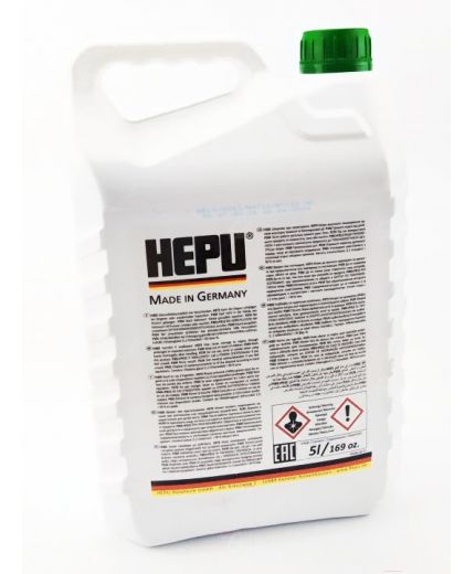 Антифриз HEPU GREEN концентрат зеленый -40°C 5л Фото 3