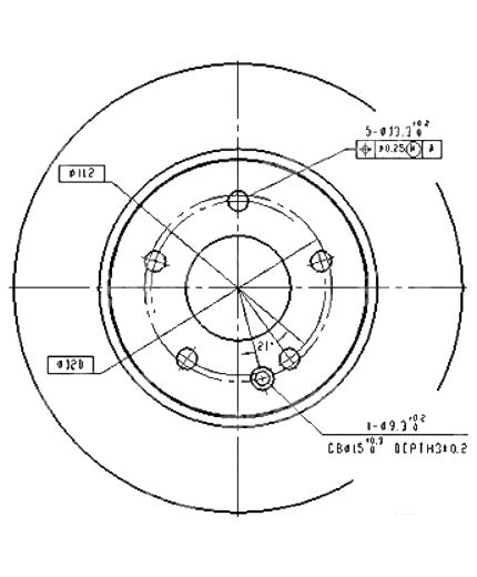 Patron Тормозной диск передний