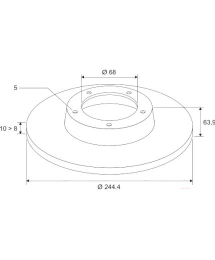Valeo Тормозной диск