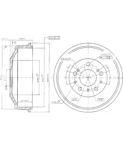 Patron Тормозной барабан
