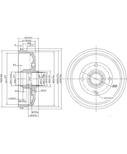 Patron Тормозной барабан