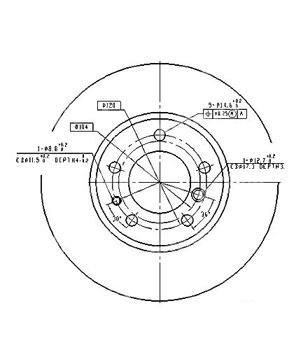 Patron Тормозной диск