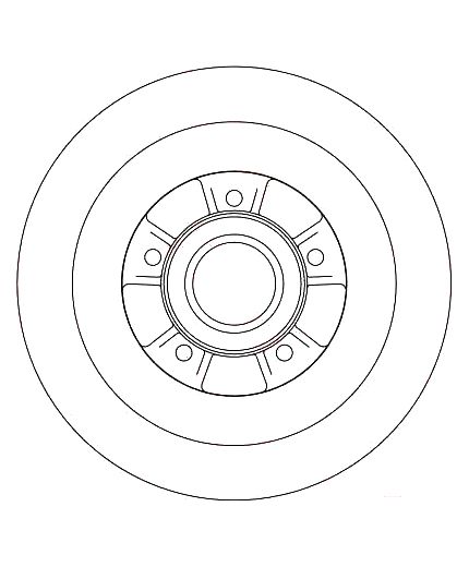 TRW Тормозной диск задний Фото 2