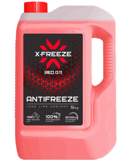 Антифриз X-FREEZE RED красный -40°С 5кг 4,4л Фото 3