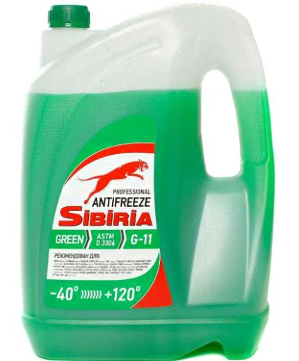 Антифриз SIBIRIA ОЖ зеленый -40 10кг 9л Фото 2