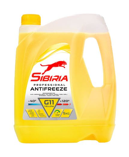 Антифриз SIBIRIA ОЖ желтый -40 5кг 4,3л Фото 3
