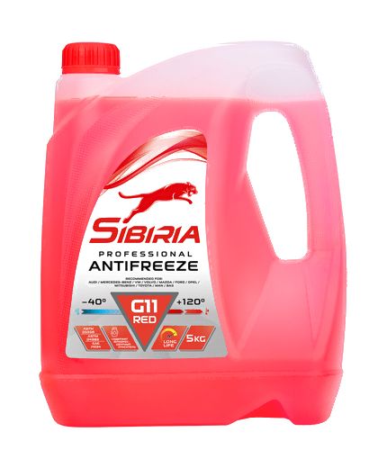 Антифриз SIBIRIA ОЖ красный -40 5кг 4,3л Фото 2