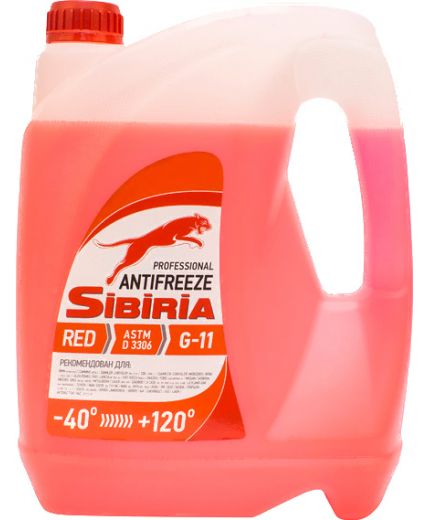 Антифриз SIBIRIA ОЖ красный -40 10кг 9л
