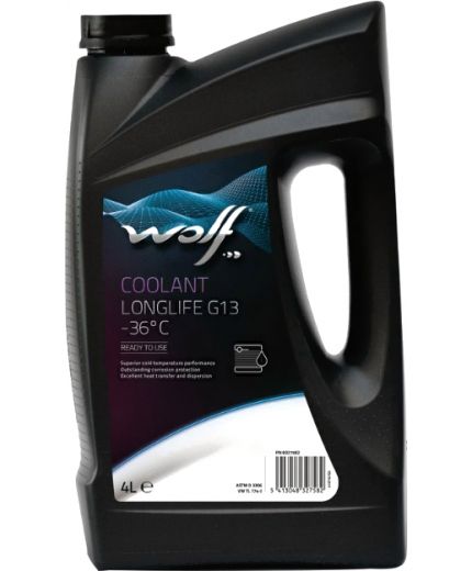 Антифриз WOLF Coolant Longlife красный G13 -36°C 4л