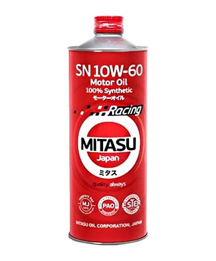 Моторное масло MITASU RACING MOTOR OIL SN 10W-60 1л