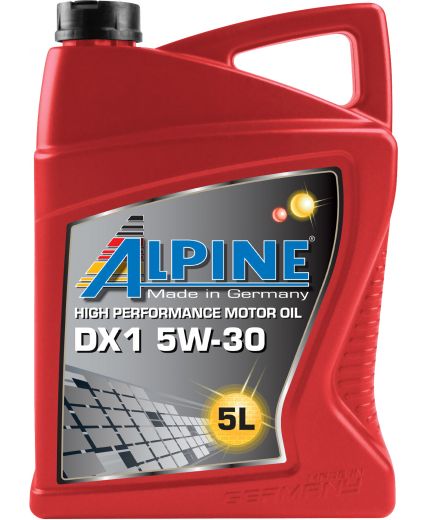 Моторное масло ALPINE DX1 5W-30 5л