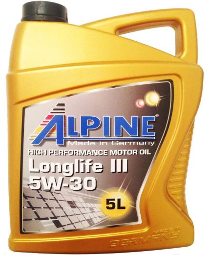 Моторное масло ALPINE Longlife III 5W-30 5л