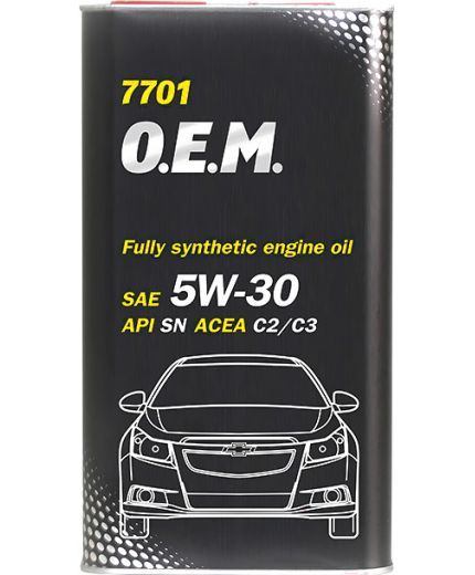Моторное масло MANNOL 7701 OEM for Chevrolet Opel 5W-30 SN/CF 4л МЕТАЛ