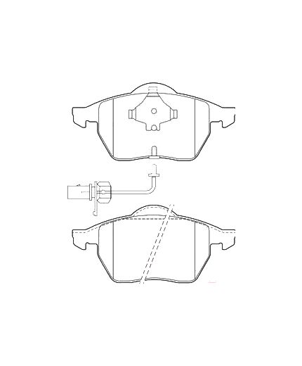 Valeo Колодки дисковые передние