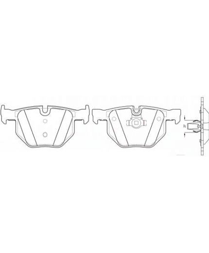 NiBK Колодки дисковые