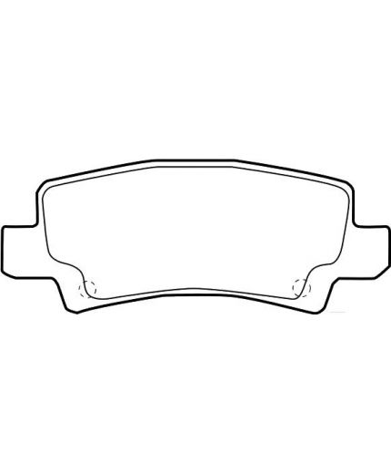 Valeo Колодки дисковые задние