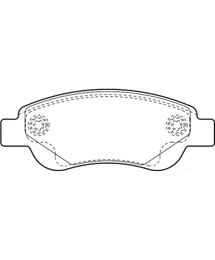 Valeo Колодки дисковые передние