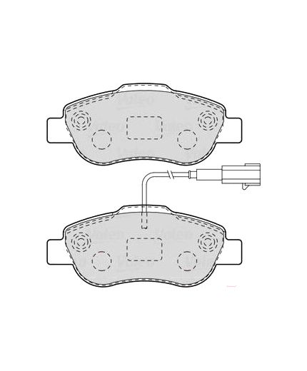 Valeo Колодки дисковые