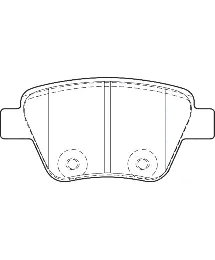 Valeo Колодки дисковые задние