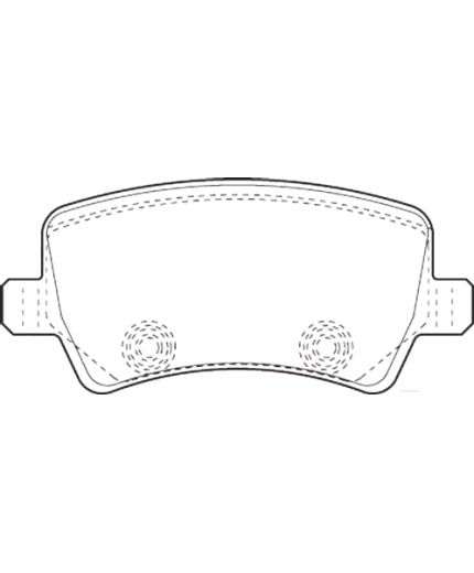 Valeo Колодки дисковые задние Фото 2