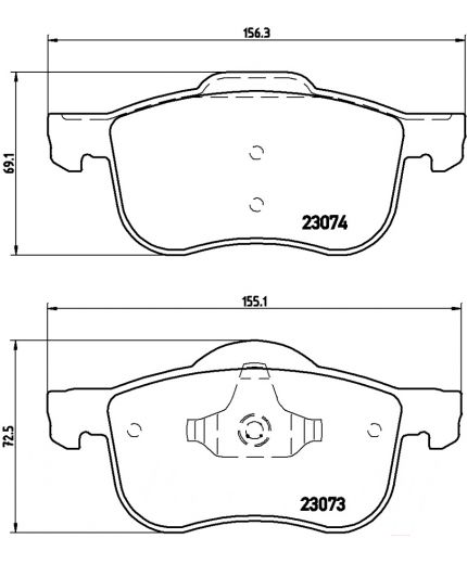 BREMBO Колодки дисковые передние Фото 2