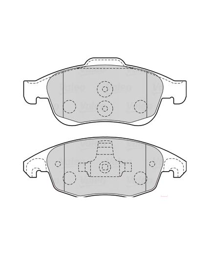 Valeo Колодки дисковые передние
