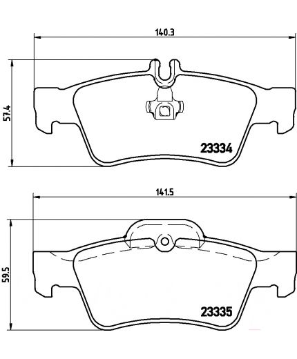 BREMBO Колодки дисковые задние Фото 2