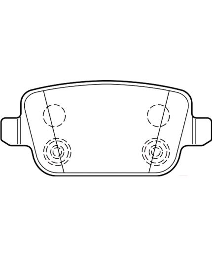 Valeo Колодки дисковые задние