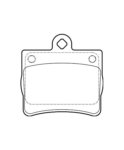 Valeo Колодки дисковые задние