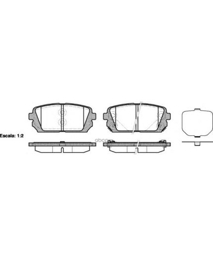 REMSA Колодки дисковые 4 шт